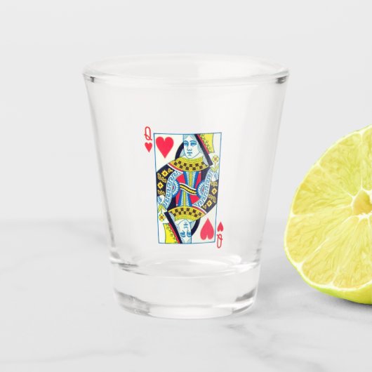 KÖNIGIN SCHNAPSGLAS (Vorderseite)