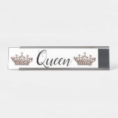 "Königin" Schreibtischnamensplakette (Vorderseite )