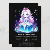 Königin Simple Princess Birthday Einladung (Vorne/Hinten)