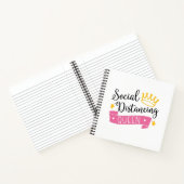 Königin sozialer Distanz Notizblock (Innenseite)