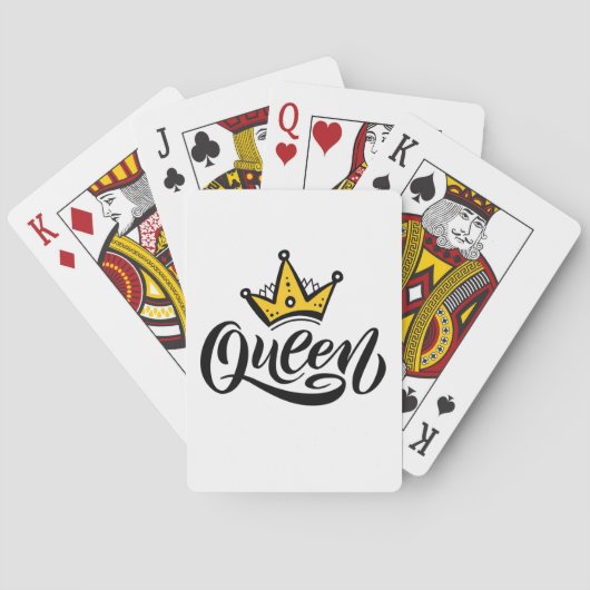 Königin Spielkarten (Rückseite)