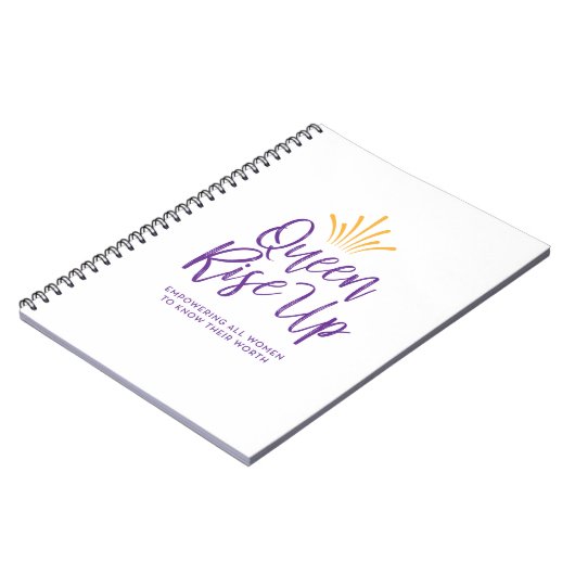 Königin steigen oben Anmerkungs-Buch Notizblock (Linke Seite)