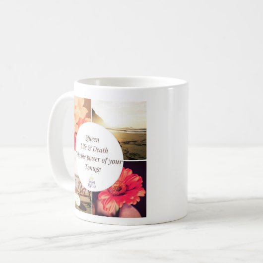 Königin steigen oben Tassen-Power Kaffeetasse (Vorderseite Links)