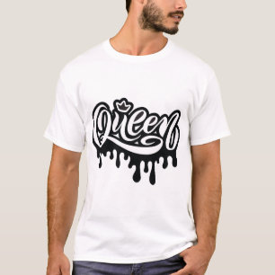 Königin-Typografie – Fette Königliche Frau Gestalt T-Shirt