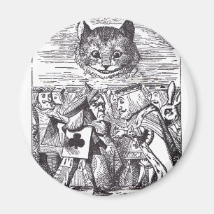 Königin und Grinsekatze Magnet