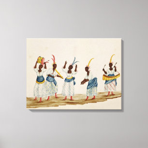 Königin und ihre Reihe Leinwanddruck