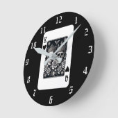 Königin und Königin der Königlichen Karte des Herz Runde Wanduhr (Winkel)