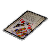 Königin und Königin von Herz-Genesis-Bibelangebot Magnet (Linke Seite)