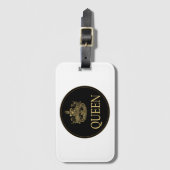 Königin- und KronEmblem Gepäckanhänger (Vorderseite Vertikal)