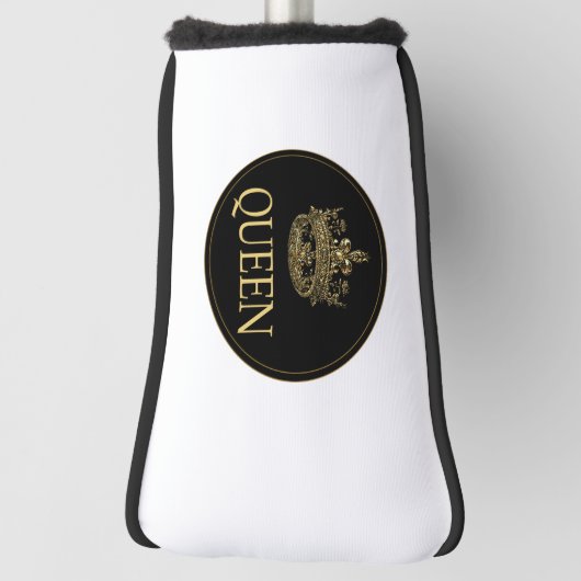 Königin- und KronEmblem  Golf Headcover (Rotieren 90)