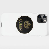 Königin und Kronenemblem iPhone Hülle (Rückseite (Horizontal))