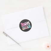 Königin unseres Herzens, Geschenk der Mutter, Mutt Runder Aufkleber (Umschlag)