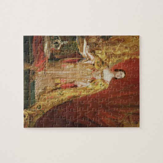 Königin Victoria (1819-1901) die Krönung O nehmend Puzzle (Horizontal)