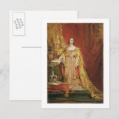 Königin Victoria (1819-1901) Einnahme der Krönung  Postkarte (Vorne/Hinten)