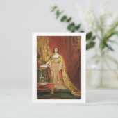 Königin Victoria (1819-1901) Einnahme der Krönung  Postkarte (Stehend Vorderseite)