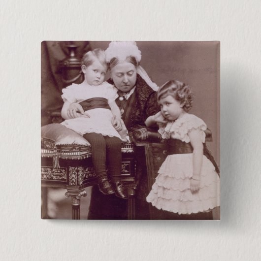 Königin Victoria (1819-1901) mit ihren Button (Vorderseite)