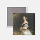 Königin Victoria 1842 Magnet (Vorderseite/Rückseite)