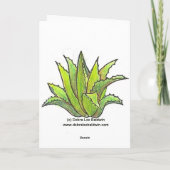 Königin Victoria agave notecard Karte (Rückseite)
