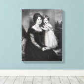 Königin Victoria als Säugling mit ihrer Mutter Leinwanddruck (Insitu (Holzboden))