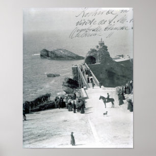 Königin Victoria an der französischen Küste Poster