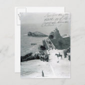 Königin Victoria an der französischen Küste Postkarte (Vorne/Hinten)