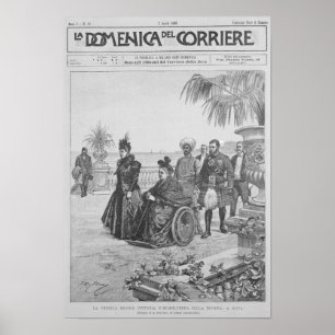 Königin Victoria auf dem italienischen Riviera Poster