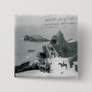 Königin Victoria auf der französischen Küste Button