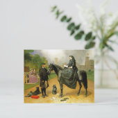 Königin Victoria auf Pferderücken & John Brown Postkarte (Stehend Vorderseite)