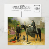 Königin Victoria auf Pferderücken & John Brown Postkarte (Vorne/Hinten)