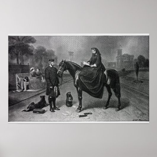 Königin Victoria bei Osborne Poster (Vorne)