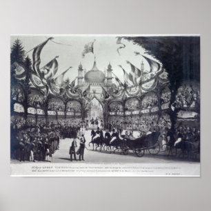 Königin Victoria besuchen zuerst nach Brighton Poster