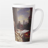 Königin Victoria bläst ein rosa Kaugummi Milchtasse (Rechts)