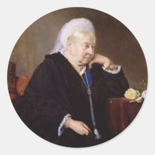 Königin Victoria durch Heinrich von Angeli Runder Aufkleber