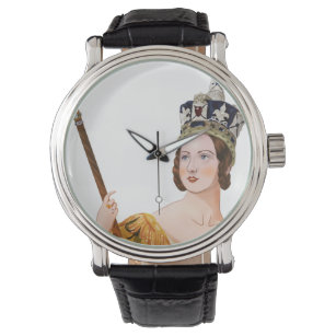 Königin Victoria - historische Illustrationen Armbanduhr