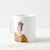 Königin Victoria - historische Illustrationen Kaffeetasse (Vorderseite Links)