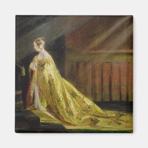Königin Victoria in ihrer Krönungs-Robe, 1838 ( Magnet