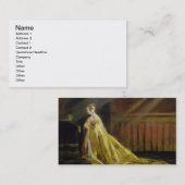 Königin Victoria in ihrer Krönungs-Robe, 1838 (Öl Visitenkarte (Vorne/Hinten)