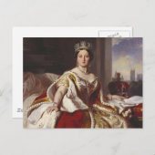 Königin Victoria: Krönung Postkarte (Vorne/Hinten)