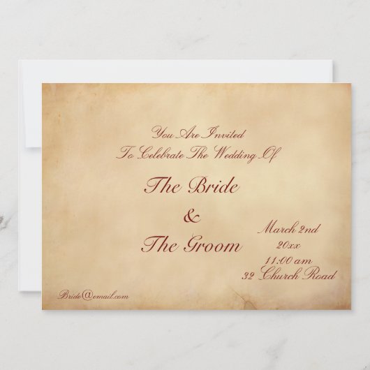 Königin Victoria Royal Einladung (Rückseite)