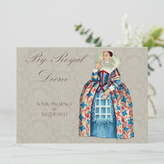 Königin Victoria Royal Einladung (Stehend Vorderseite)