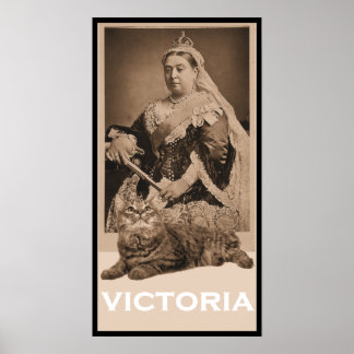 Königin Victoria und Kitty Poster