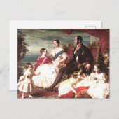 Königin Victoria und Prinz Albert Postkarte (Vorne/Hinten)
