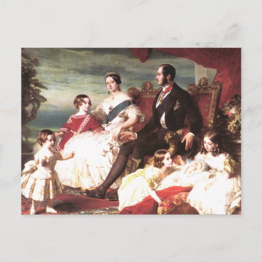 Königin Victoria und Prinz Albert Postkarte (Vorderseite)