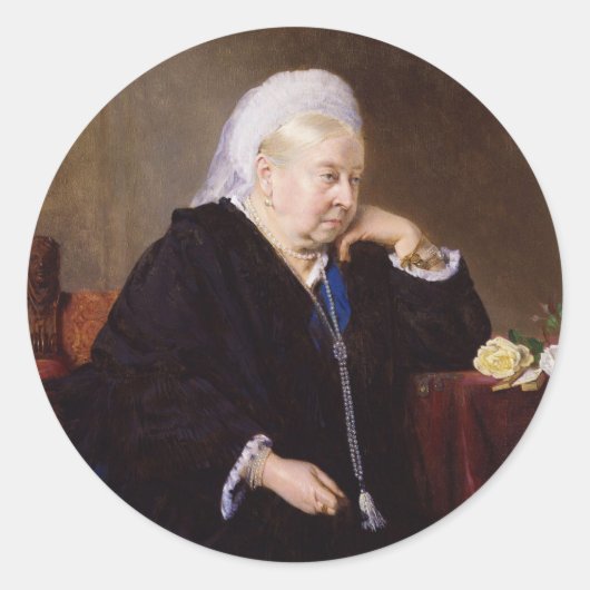 Königin Victoria von Heinrich von Angeli Runder Aufkleber (Vorderseite)
