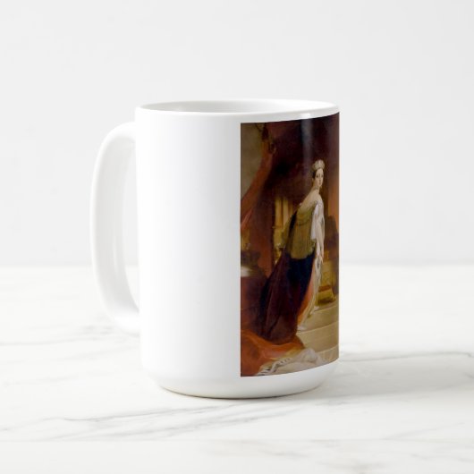 Königin Victoria (von Thomas Sully) Kaffeetasse (Vorderseite Links)