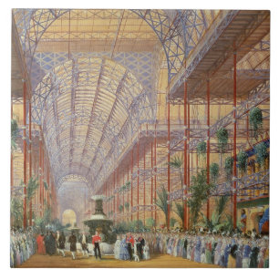 Königin Victoria, welches die Ausstellung 1862 Fliese