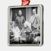 Königin Victoria, Zar Nicholas II Ornament Aus Metall (Links)