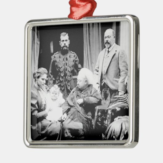 Königin Victoria, Zar Nicholas II Ornament Aus Metall (Links)