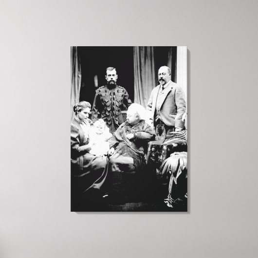 Königin Victoria, Zar Nikolaus II Leinwanddruck (Vorderseite)