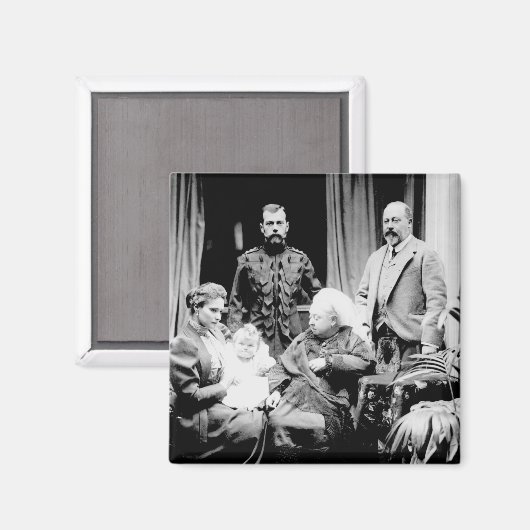 Königin Victoria, Zar Nikolaus II Magnet (Vorderseite/Rückseite)